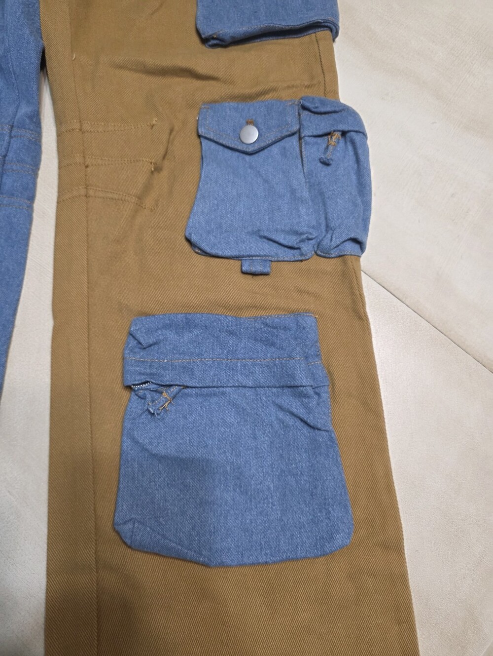 Ms. Bling Miami | Colorblock Utility Cargo Pants. Size S. - Picture 4 of 16